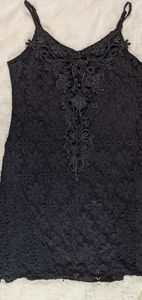 Black lace dress